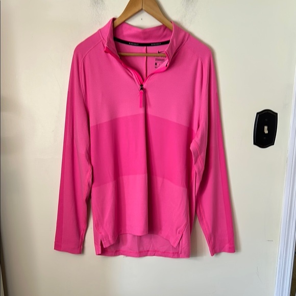 Nike Dri-FIT Vapor Men’s Quarter Zip Golf Pullover Size M Pink - Picture 1 of 7